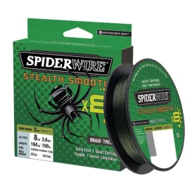 TRESSE SPIDERWIRE STEALTH SMOOTH 8 MOSS GREEN 150M