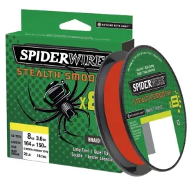 TRESSE SPIDERWIRE STEALTH SMOOTH 8 RED 150M