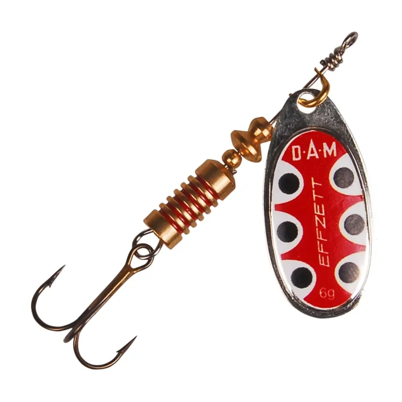 DAM Effzett Standard Silver Black Dot – Cuiller tournante