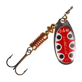 CUILLER DAM EFFZETT STANDARD SPINNERS SILVER BLACK DOT