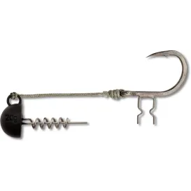 TETE PLOMBEE BLACK CAT SHAD CLAW RIG