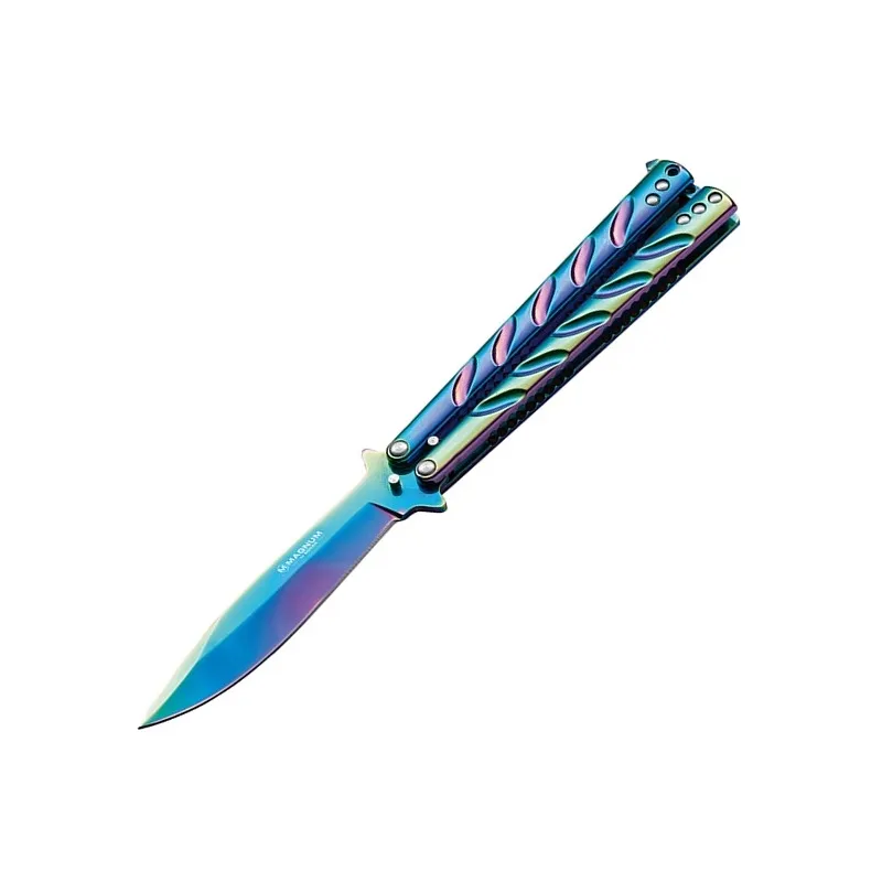Böker Magnum Balisong Rainbow – Couteau papillon lame 102 mm