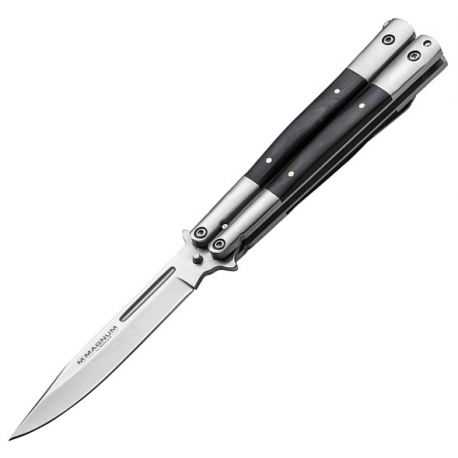 COUTEAU PLIANT PAPILLON BOKER MAGNUM BALISONG WOOD