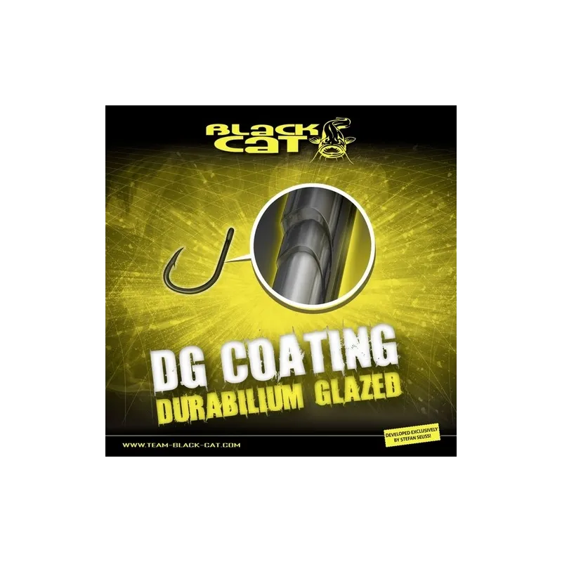 Black Cat Gripper Hook DG Coating – Hameçon silure par 6