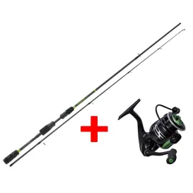 ENSEMBLE GUNKI TROOPER CANNE SPIN S-210H + MOULINET FV25
