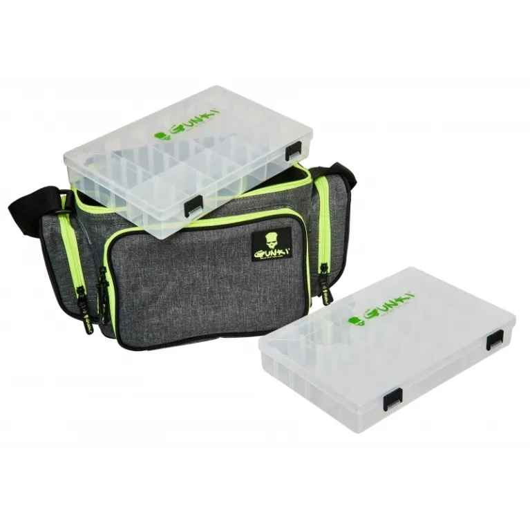 Gunki Box Bag Power Game-Walker – Sac à leurres avec 2 boîtes