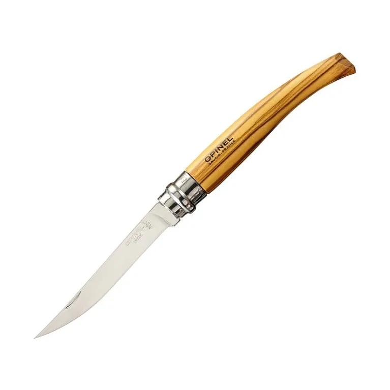 COUTEAU EFFILE OPINEL N.10 MANCHE OLIVIER 100 MM