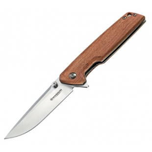 COUTEAU BOKER MAGNUM STRAIGHT BROTHER WOOD