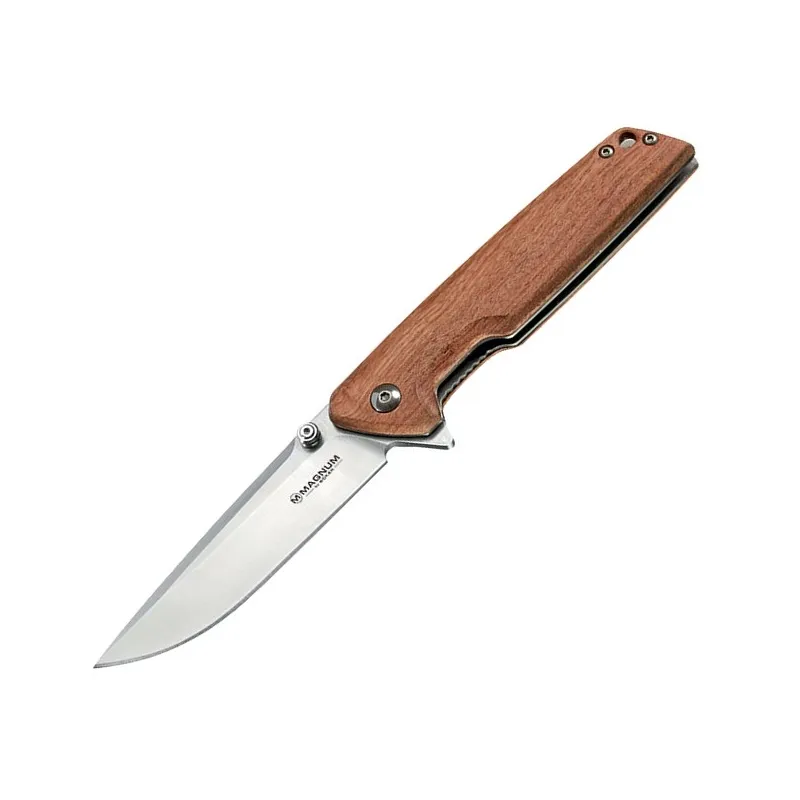 Böker Magnum Straight Brother Wood – Couteau pliant 90 mm