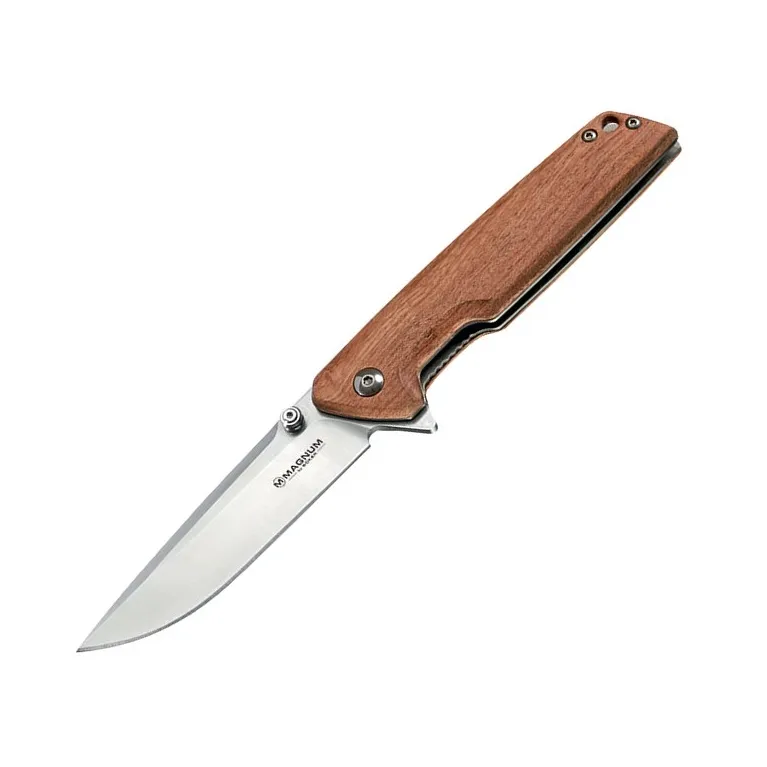 Böker Magnum Straight Brother Wood – Couteau pliant 90 mm