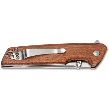 COUTEAU BOKER MAGNUM STRAIGHT BROTHER WOOD