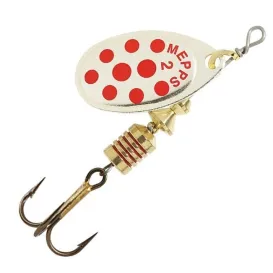 Mepps Aglia Argent Points Rouges – Cuiller Tournante – N°1 à 3 – Par 2