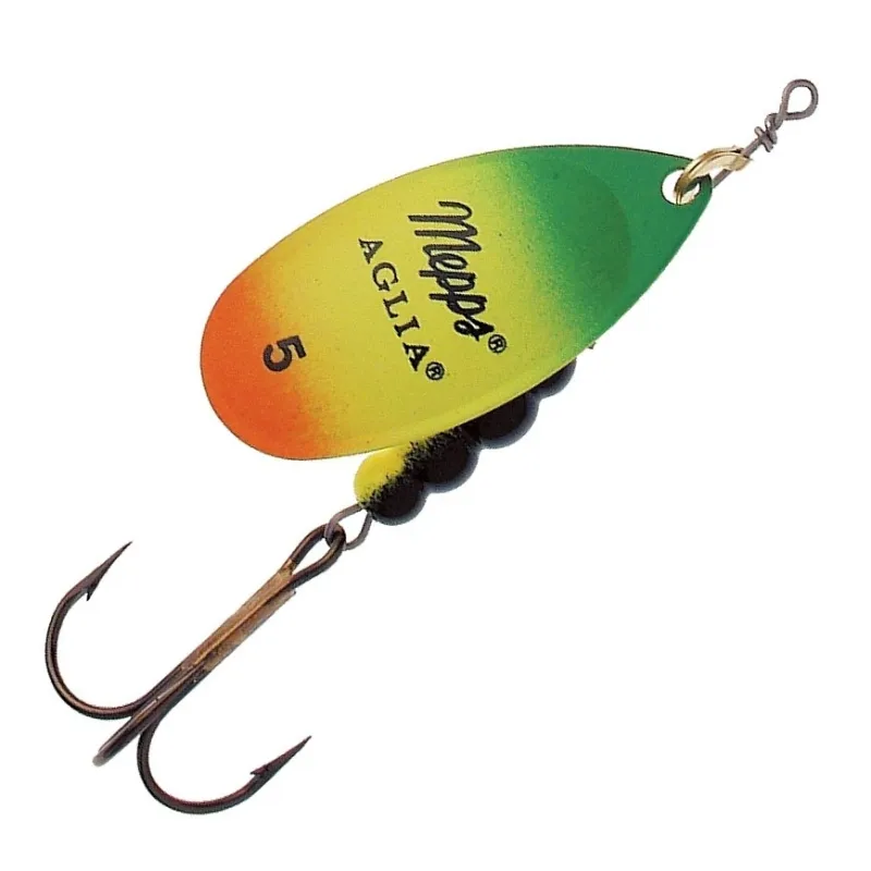Mepps Aglia Or Tiger N°5 – Cuiller tournante Fluo