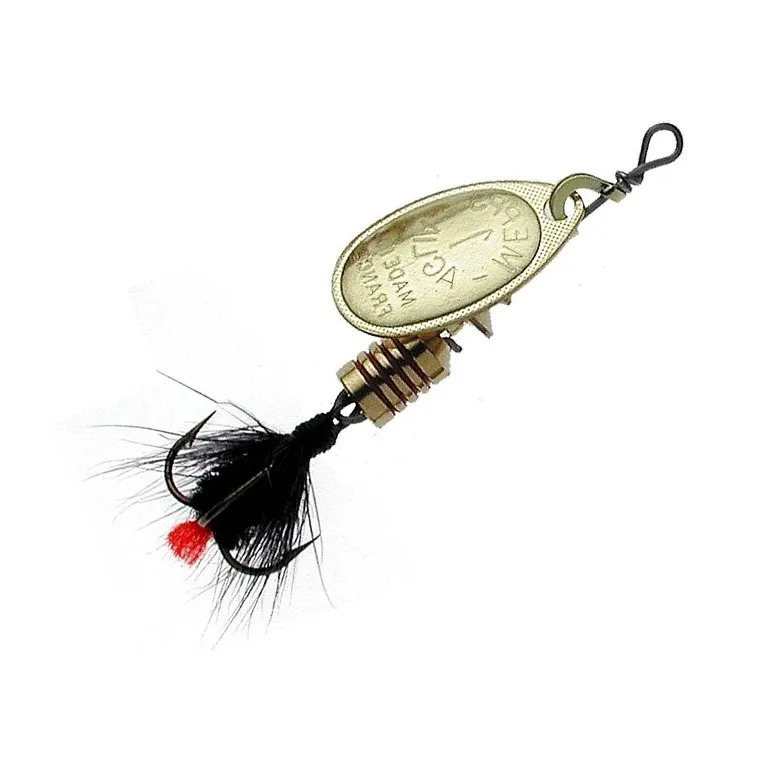 Mepps Aglia Or Mouche Noire N°2 – Cuiller Tournante – 4,5 g – Par 2