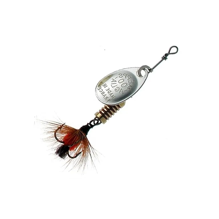 Mepps Aglia Argent Mouche Rouge N°2 – Cuillères tournantes par 2