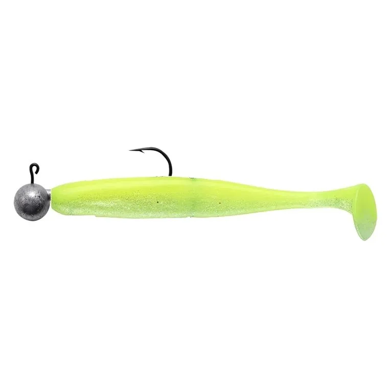 LEURRE SOUPLE SWIMY ROUND JIGHEAD RIG POMPEI SHAD 100 MM - Par 1