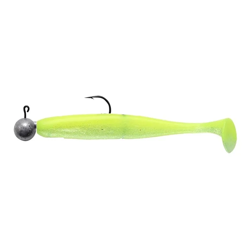 LEURRE SOUPLE SWIMY ROUND JIGHEAD RIG POMPEI SHAD 100 MM - Par 1