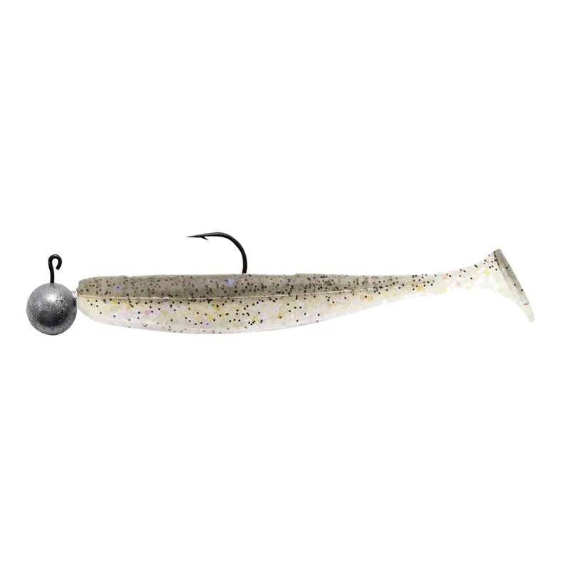 LEURRE SOUPLE SWIMY ROUND JIGHEAD RIG POMPEI SHAD 100 MM - Par 1