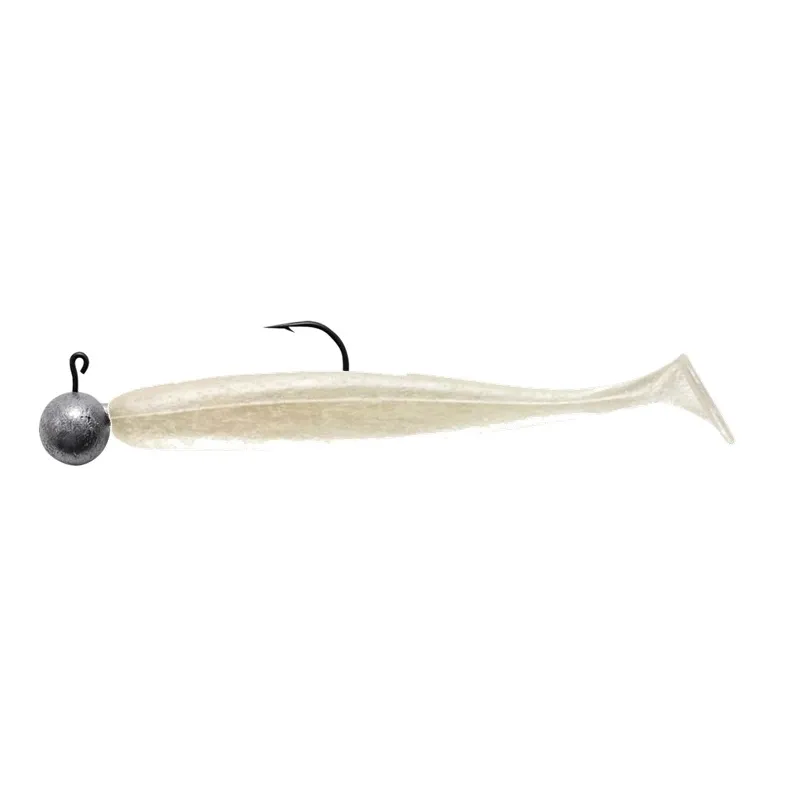 LEURRE SOUPLE SWIMY ROUND JIGHEAD RIG POMPEI SHAD 100 MM - Par 1
