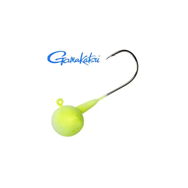 TETE PLOMBEE SPRO FOOTBALL JIG YELLOW WHITE
