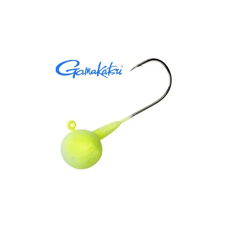 TETE PLOMBEE SPRO FOOTBALL JIG YELLOW WHITE