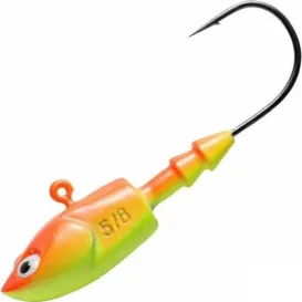 Berkley PowerJig Deep-Jig Fluo Orange/Yellow – Tête Plombée pour Leurres Souples