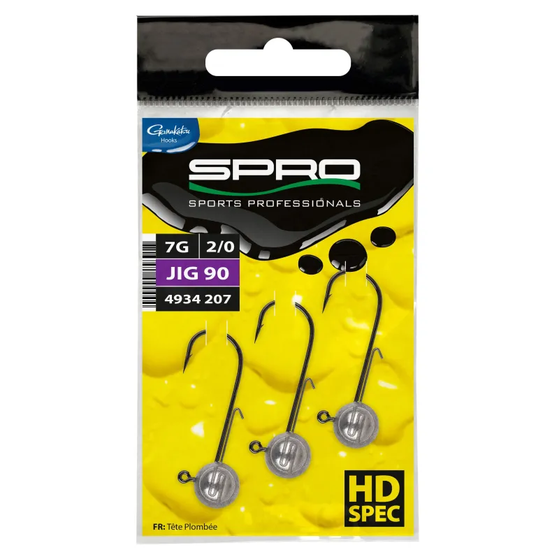 Spro Jig Head 90 HD 3/0 – Tête plombée Gamakatsu