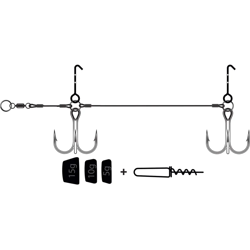 TETE PLOMBEE PIKE RIG VMC MULTI DEPTH SCREW SYSTEM