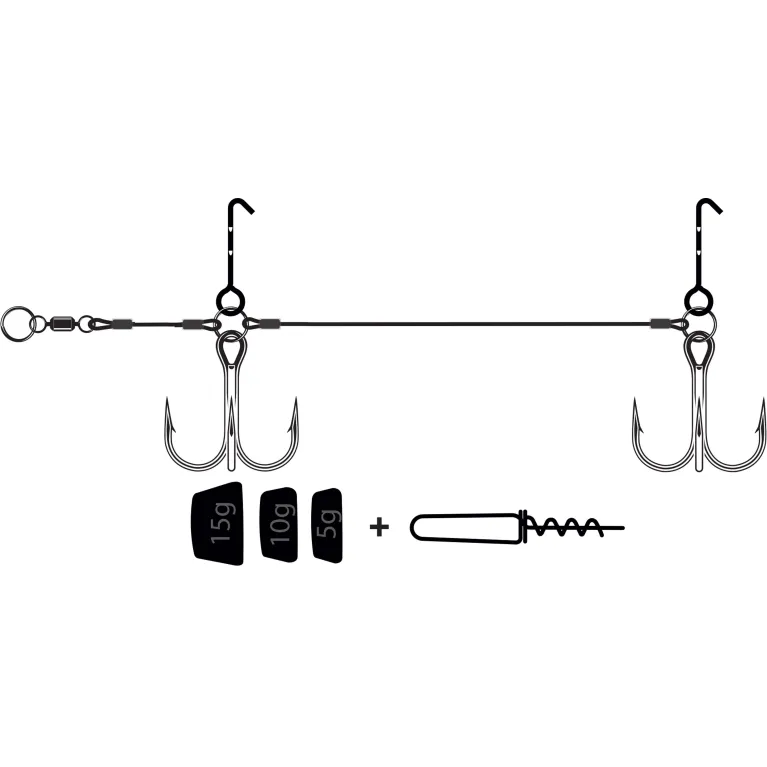 TETE PLOMBEE PIKE RIG VMC MULTI DEPTH SCREW SYSTEM