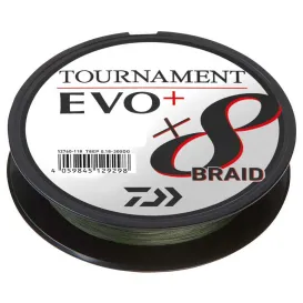 TRESSE DAIWA TOURNAMENT 8 BRAID EVO + DARK GREEN 135M