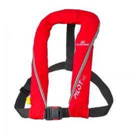 GILET SAUVETAGE PILOT PLASTIMO 165N ZIP AUTO ROUGE