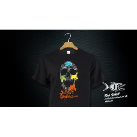 TEE SHIRT WAY OF FISHING CRANE STREET ART V2 RED BLACK