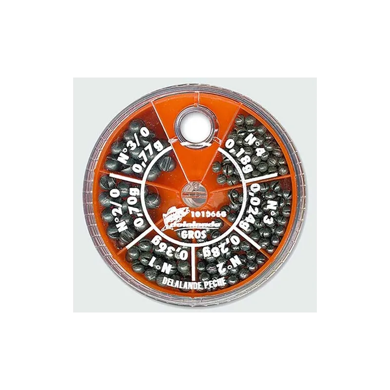 Boîte Distributrice de Plombs Ragot – 6 Cases Gros Plombs Fendus
