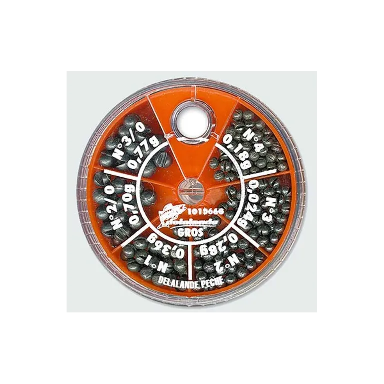 Boîte Distributrice de Plombs Ragot – 6 Cases Gros Plombs Fendus