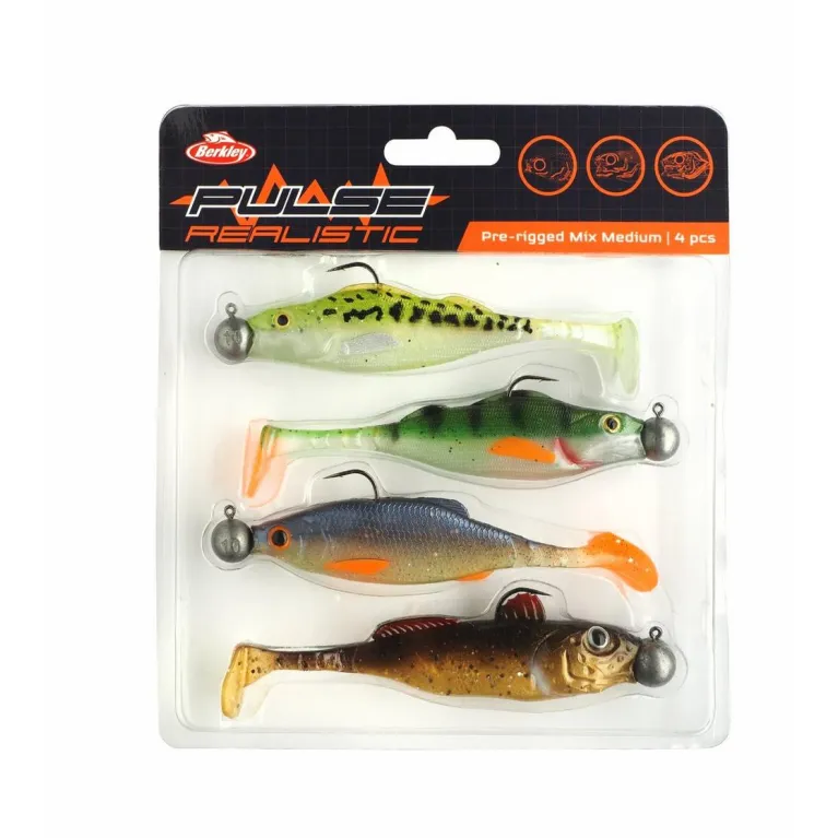 LEURRE SOUPLE BERKLEY PULSE REALISTIC MIX MEDIUM LEURRE SOUPLE BERKLEY PULSE REALISTIC MIX MEDIUM