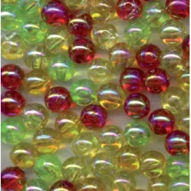 PERLES RONDES MULTI FLUO FLASHMER 6 MM