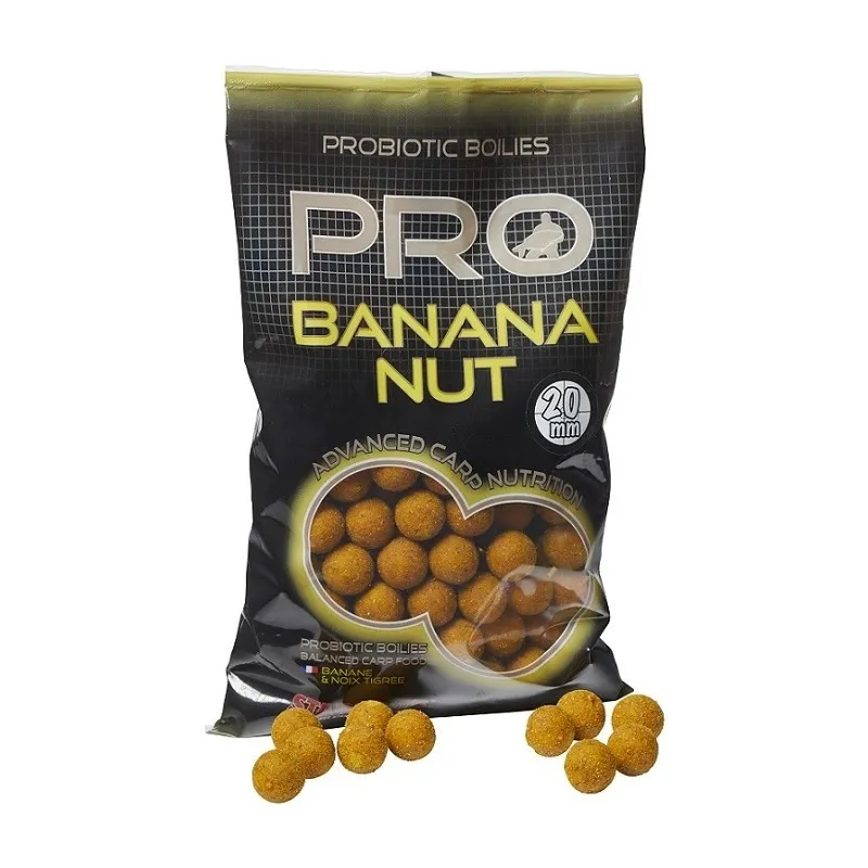 BOUILLETTE STARBAITS PROBIOTIC BANANA NUT 20 MM 800 GR