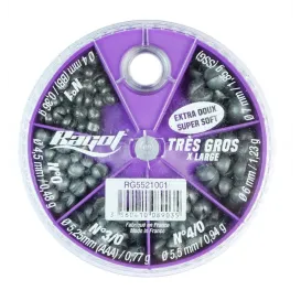 BOITE DE PLOMB 6 CASES GROS EXTRA DOUX RAGOT
