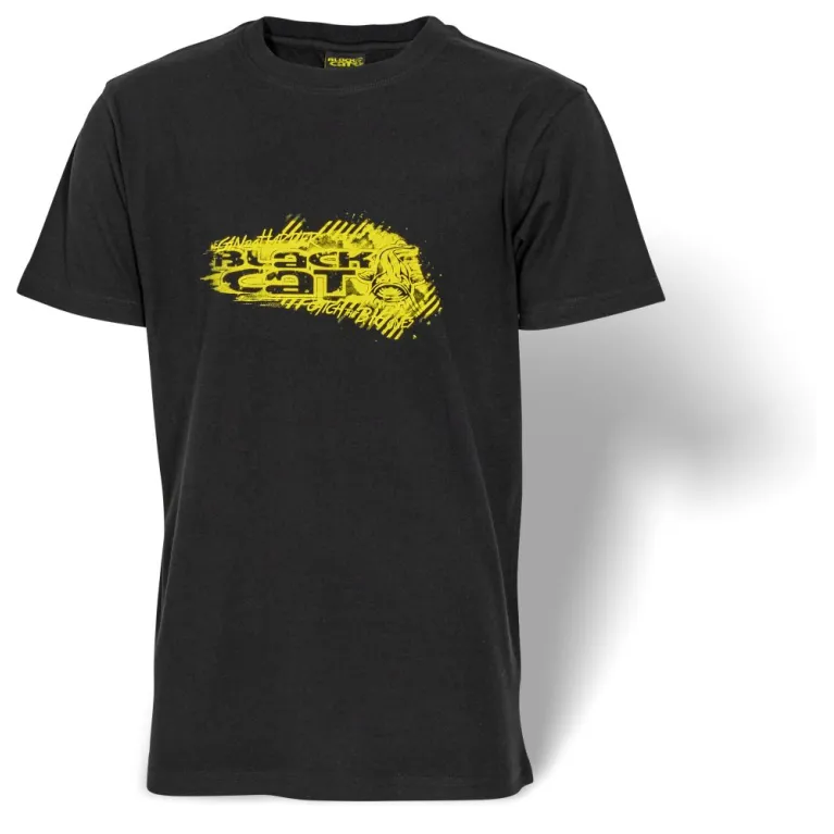 TEE SHIRT BLACK CAT NOIR