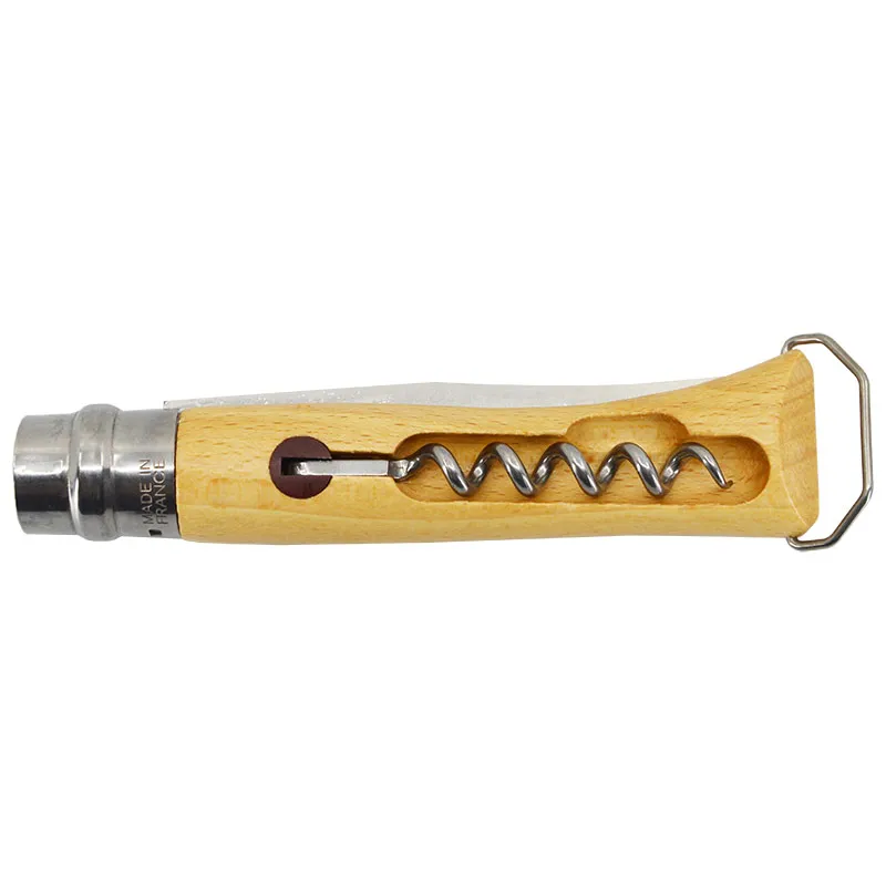 Opinel N°10 Tire-Bouchon Décapsuleur – Couteau pliant 100 mm