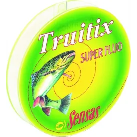 NYLON SENSAS TRUITIX SUPER FLUO 100M
