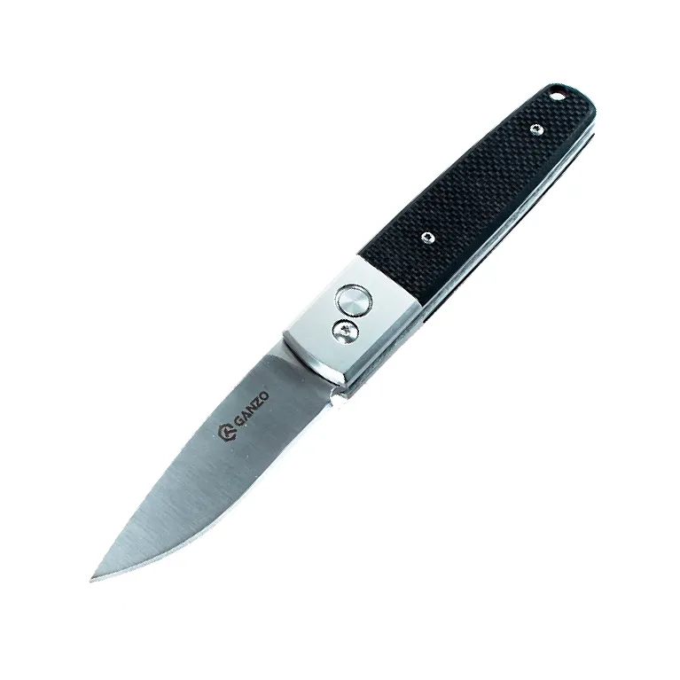COUTEAU PLIANT AUTOMATIQUE GANZO BK