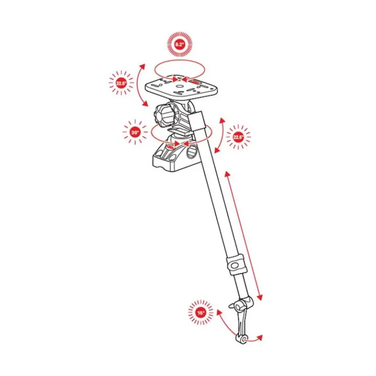 SUPPORT SONDEUR BERKLEY BALL MOUNTING SYSTEM L SUPPORT SONDEUR BERKLEY BALL MOUNTING SYSTEM L