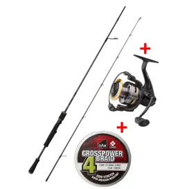 ENSEMBLE CANNE DAM YAGI SPIN 190 CM 5-20 GR + IMPRESSA 4S 2500 + TRESSE CROSSPOWER