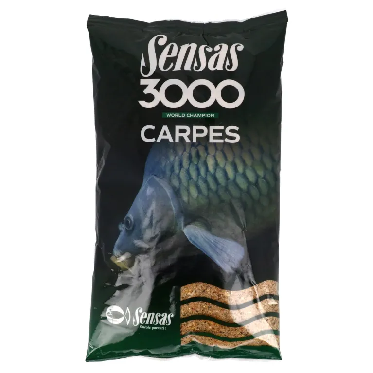 Sensas 3000 Carpe 1 kg – Amorce Riche et Collante pour Gros Poissons