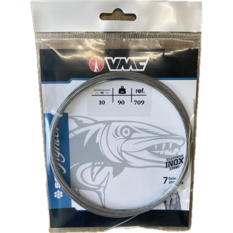 BAS DE LIGNE INOX VMC SEA FIGHTER 7 BRINS 10 M