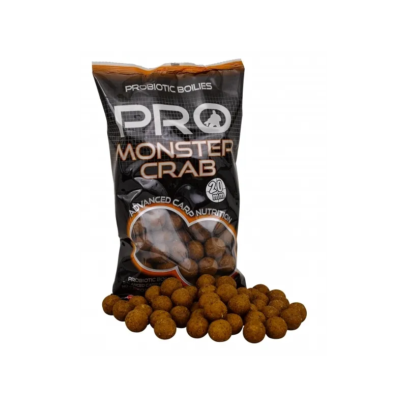 Bouillettes Starbaits Probiotic Monster Crab 20 mm 800 g – Carpe