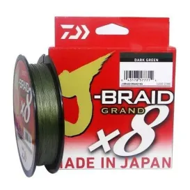 TRESSE DAIWA J BRAID GRAND X8 DARK GREEN 275 M