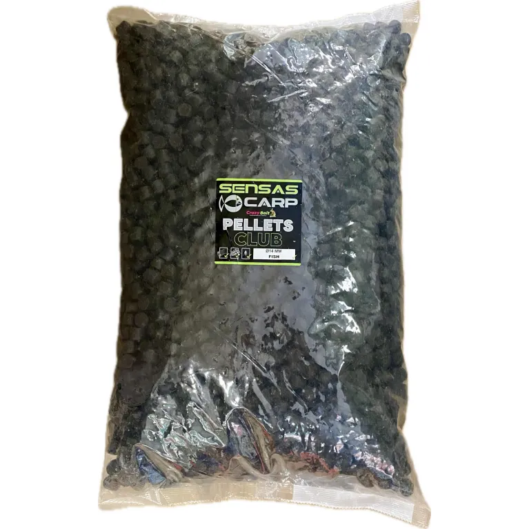 PELLETS CLUB SENSAS NOIR POISSON 14 MM 10 KG PELLETS CLUB SENSAS NOIR POISSON 14 MM 10 KG