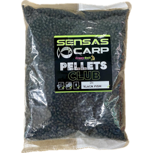 PELLETS CLUB SENSAS NOIR POISSON 4 MM 1 KG